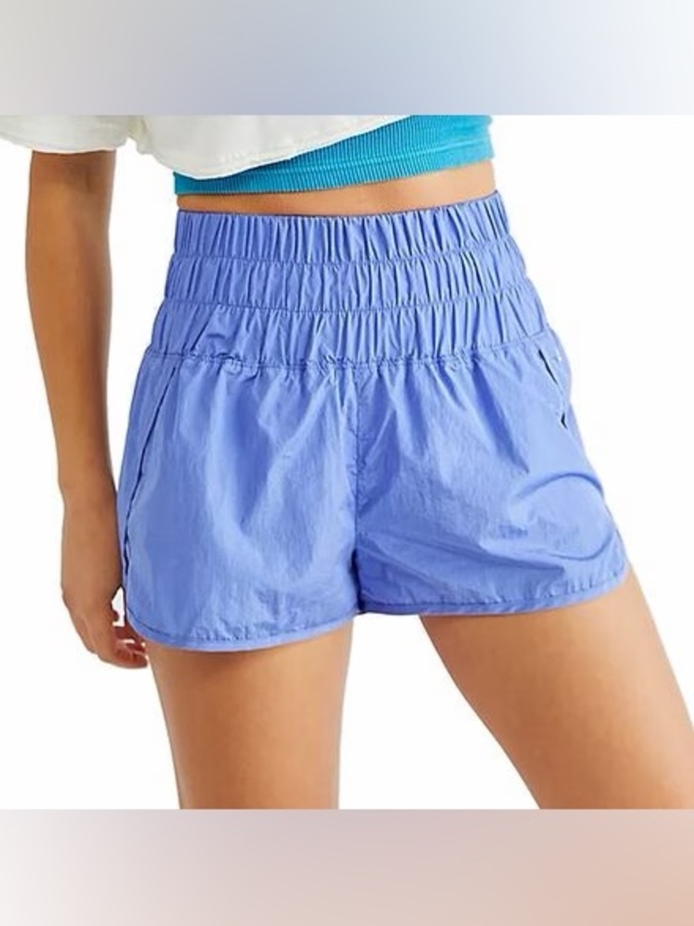 Free People Movement The Way Home Blue Shorts, Size Small